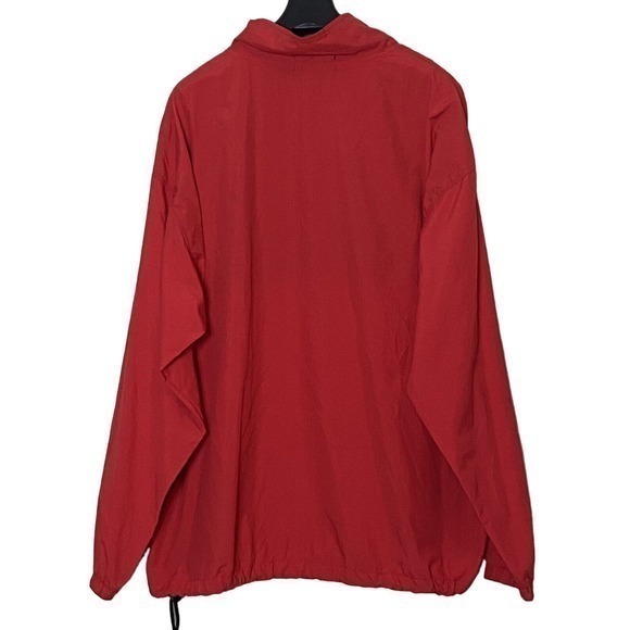 Coca Cola NASCAR Embroidered Windbreaker Pullover Mens XL Red‎ 1/4 Zip Vantage - Picture 3 of 5